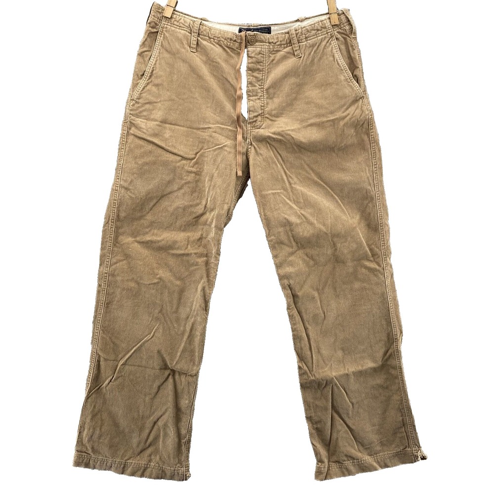 Fossil Corduroy Pants Men 38x33* Tan Baggy Y2k Gorpcore Workwear Skater Academia